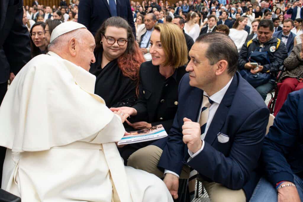 Natalie Muschamp with Pope.